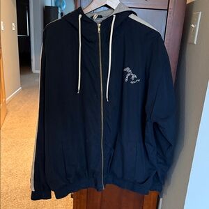 Men's Navy Blue Hooded Jacket
